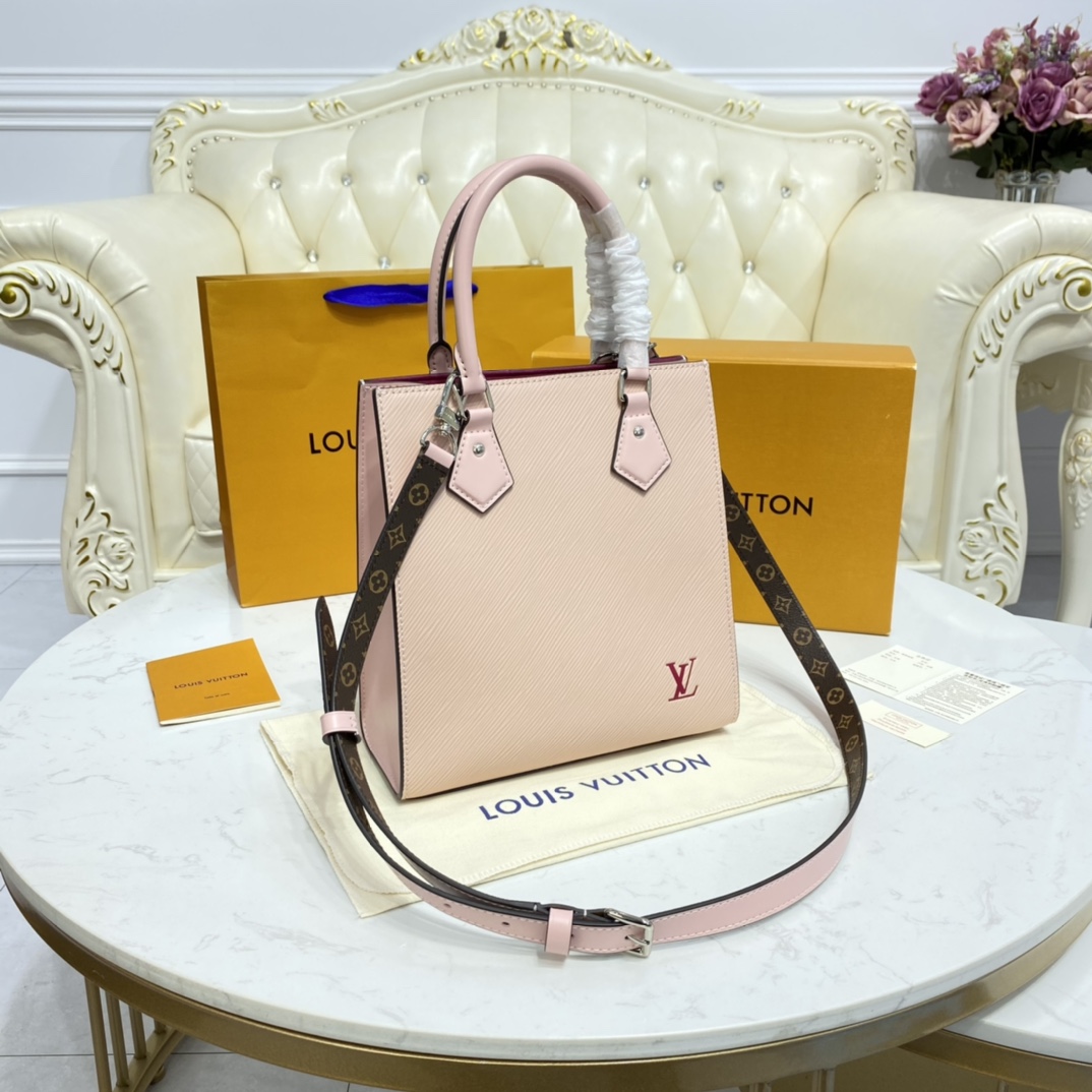 Louis Vuitton SAC PLAT BB Handbag Epi Leather M58659 Rose Ballerine